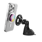 Scosche - montage à ventouse MagicMount MagSafe SMS2WD pour téléphone pour pare-brise/tableau de bord d’auto - noir-Maintient les modèles d’iPhone 12 et de versions ultérieures en utilisant leur cercle d’aimants MagSafe intégrés, ainsi que les modèles d’iPhone X, 11 et SE, et les téléphones Android, en utilisant l’adaptateur MagicRingMD inclus