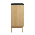 Modway - Soma 18" Vanette de salle de bain - Noir de chêne-Finition du grain du bois