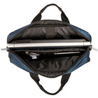 Vangoddy - Adler Sac messager pour ordinateur portable jusqu'à 15,6 po - Bleu marine-Poche avant zippée, compartiment zippé (derrière la poche avant zippée), compartiment principal pour ordinateur portable, compartiment arrière zippé, poche arrière velcro et bandoulière réglable