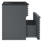Modway - Render Fixation murale de 18" Vanette de salle de bain - Gris Noir-8