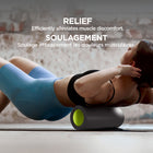 PurAthletics - Rouleau à surface lisse - Noir-Soulage efficacement les muscles endoloris