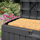 Suncast - Coffre de terrasse 50 gal - Poivre noir-Dimensions extérieures : 36,75 po L x 20,25 po P x 21,75 po H.