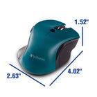 Souris USB-C Blue LED sans fil de Verbatim - Sarcelle-Compatible avec plateformes Mac et Windows