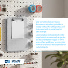 Davis Group - Planchettes à pince transparentes, format lettre, 9 po l x 12 po H – Transparentes - 6 par paquet-Les planchettes sont munies d’une pince en métal solide