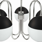 Modway - Stellar 5-Lumière Lustre - Nickel poli à l’opale-Homologué UL pour les emplacements humides