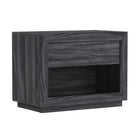 Manhattan Comfort - Table de nuit contemporaine Soren 32" à 1 tiroir - Gris charbon-Le design surélevé de la base apporte une touche raffinée tout en assurant la stabilité et la solidité de la pièce