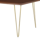Modway - Ardor Bois d’acacia à bord vivant de 60 po Bois d’acacia Table à manger, Noyer d’or-7