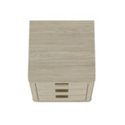 Manhattan Comfort - Table de nuit moderne Evelyn 20" à 3 tiroirs - Naturel-20 po L x 20 po l x 24 po H