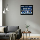 Toronto Maple Leafs Card Collage - Impression encadree - 36" x 28"-Prêt à accrocher - livré entièrement assemblé