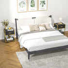 HOMCOM - Table de nuit avec tiroir et étagère - noir - lot de 2-Utilisez-le comme tables de nuit, tables d'appoint et organiseurs dans la chambre ou le salon 