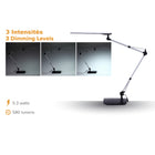 Bostitch - Lampe de bureau à DEL à double bras oscillant - blanc-7