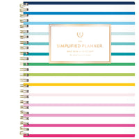 Emily Ley - Agenda scolaire hebdomadaire/mensuel Simplified 2026-2027 - 11 po H x 8 3/8 po l - bande joyeuse - bilingue-12 mois avec onglet : juillet 2026 à juin 2027