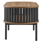 Modway - Fortitude Bois Table basse - Noir noyer-Capsules de pied non marquées