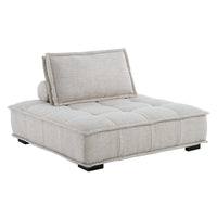 Modway - Saunter Touffe Tissu Chaise sans accoudoir - Beige-Canapé sectionnel sans accoudoirs