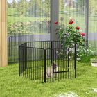 PawHut - Parc à chiens robuste 6 panneaux pour chiens petits et moyens-Autoportant ou fixé, des aventures vous attendent dans les pièces ou les jardins