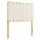 Modway - Sparta Tissage Cuir végane Tête de lit jumelée, Beige naturel-Tête de lit taille jumelle seulement