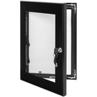 SECO - Étui de cadre d'affichage intérieur/extérieur verrouillable - 11 po l x 14 po H - Noir-Conçu pour sécuriser les avis, les menus, les affiches d'entreprise / d'école, les œuvres d'art, etc.