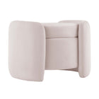 Modway - Nebula Velours Performance Rembourré Ottoman - Rose-Ottoman de stockage moderne