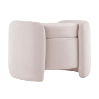 Modway - Nebula Velours Performance Rembourré Ottoman - Rose-Ottoman de stockage moderne