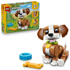 LEGO - Creator Les animaux mignons : le chiot joueur-L’ensemble LEGO Creator 3 en 1 offre aux enfants de 8 ans et plus 3 options de construction d’animaux