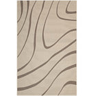 Modway - Surge Swirl Abstract Intérieur et Extérieur Tapis de 5 pi l x 8 pi L - Beige clair et beige foncé-Tapis Swirl Abstract Area