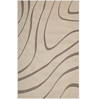 Modway - Surge Swirl Abstract Intérieur et Extérieur Tapis de 5 pi l x 8 pi L - Beige clair et beige foncé-Tapis Swirl Abstract Area