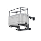 Permasteel - Jardinière à arrosage automatique avec supports de fixation - blanc-Dimensions du produit : 17,1 po (L) x 7,2 po (P) x 11 po (H) Poids : 6,16 lb