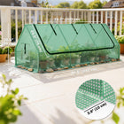Outsunny - Tunnel serre à tomates avec 4 arceaux et robinet supérieur-Les fenêtres ouvertes avec moustiquaire assurent une meilleure circulation de l'air et protègent des nuisibles  
