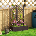 Outsunny - jardinière surélevée avec trous de drainage, bouchons de vidange et réservoir d’eau - brun-Espace de plantation généreux, idéal pour une utilisation en intérieur comme en extérieur
