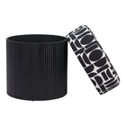 Zuo - Boto Pouf de rangement - Noir/Blanc-7