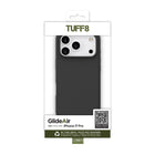 TUFF8 - Étui GlideAir Mag Noir iPhone 17 Pro-Intérieur en texture microfibre : Revêtu de tissu en microfibre ultra-fin, l'intérieur offre une protection douce et résistante aux rayures