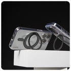 PanzerGlass - CARE avec Kickstand & MagSafe iPhone 16 - Bague noire-Réglable jusqu'à 360 degrés , positions de visionnement verticales et horizontales