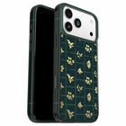 OtterBox - Étui Symmetry MagSafe avec Contrôle de la Caméra pour iPhone 17 Pro Max - Vert floraison dorée-Les boutons tactiles offrent la même sensation que ceux de votre téléphone