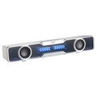 Edifier - Barre de son multimédia QS30 alimentée par USB, avec Bluetooth, basses améliorées, microphone intégré et effets d’éclairage dynamiques – Blanc-Le câble USB fourni transmet à la fois l’alimentation et les signaux audio de votre ordinateur vers l’enceinte. Il suffit de brancher le connecteur USB à votre ordinateur pour commencer la lecture