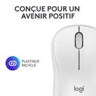 Logitech - M240 Silent Souris sans fil - Blanc cassé-Compatible avec les ordinateurs portables MacBook Neo : connexion Bluetooth instantanée, compatibilité parfaite et couleurs assorties
