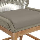 Modway - Wellspring Terrasse extérieure Teck et corde Tabouret de comptoir - Greige gris clair-8