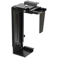 MotionGrey - Support d’unité centrale sous bureau - Support CPU ajustable avec rotation à 360° pour tours d’ordinateur - Noir-Ajustement réglable pour la plupart des tours : s’étend pour s’adapter aux unités centrales de 13 à 21 po de hauteur et de 3,5 à 5,75 po de largeur, offrant un maintien sûr et personnalisé pour la plupart des tours PC