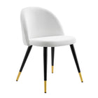 Modway - Cordial Chaises de salle à manger Ensemble de 2 - Blanc-Assemblée requise