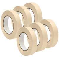 DSS Distributing - Ruban de masquage de qualité supérieure - 1 po x 55 verges - Blanc - 6 rouleaux-Parfait pour l'école, la maison et le bureau
