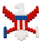 Snapo - Kit de blocs de construction Americana fabriqué aux USA - 150 pièces-Les blocs Snapo fournissent à la fois un retour physique et auditif lorsqu'ils sont connectés. Aide à augmenter l'engagement et la valeur ludique de l'enfant !