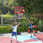 Qaba – Panier de basketball pour enfants avec sac de poids-La grande base se stabilise avec jusqu’à 70 kg d’eau et de sable
