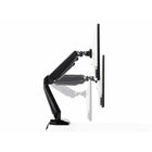 ShoppingAll - Support de moniteur à ressort à gaz simple avec bras pivotant - noir-5