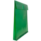 Jam Paper - Plastic Enveloppes avec fermeture VELCRO - 1" Extension - Lettre - 9 3/4" x 11 3/4" - Green - 12 Paquet (118V1GR)-Quantité : 12 enveloppes par paquet