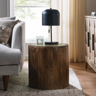 Modway - Truett Manche Rotin de bois Table d’appoint - Noyer-Sommet en rotin