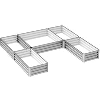 Outsunny - Jardin surélevé DIY 8 pi x 8 pi-Peut être combiné pour créer des agencements décoratifs personnalisés ou utilisé seul 