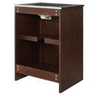Modway - Appia 24" Vanette de salle de bain - Noir noyer-Tablette réglable