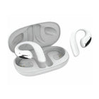 Adesso - Xtream T6 Écouteurs ouverts Bluetooth 5.3, contrôle tactile, étui, double micro - Blanc-Écouteurs sans fil à oreille ouverte Bluetooth 5.3 pour un son clair et immersif