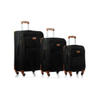 Champs - Ensemble de valises, collection Classique, 3 pièces, souples, noir (C5010-Black)-Polyester 1200D