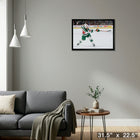 Jared Spurgeon 20x29 Wild Shooting-H - Toile encadree - 31" x 22"-Prêt à accrocher - livré entièrement assemblé