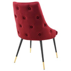 Modway - Adorn Performance Velvet Fauteuil d’appoint de salle à manger Ensemble de 2 - Marron-Rembourrage en mousse dense